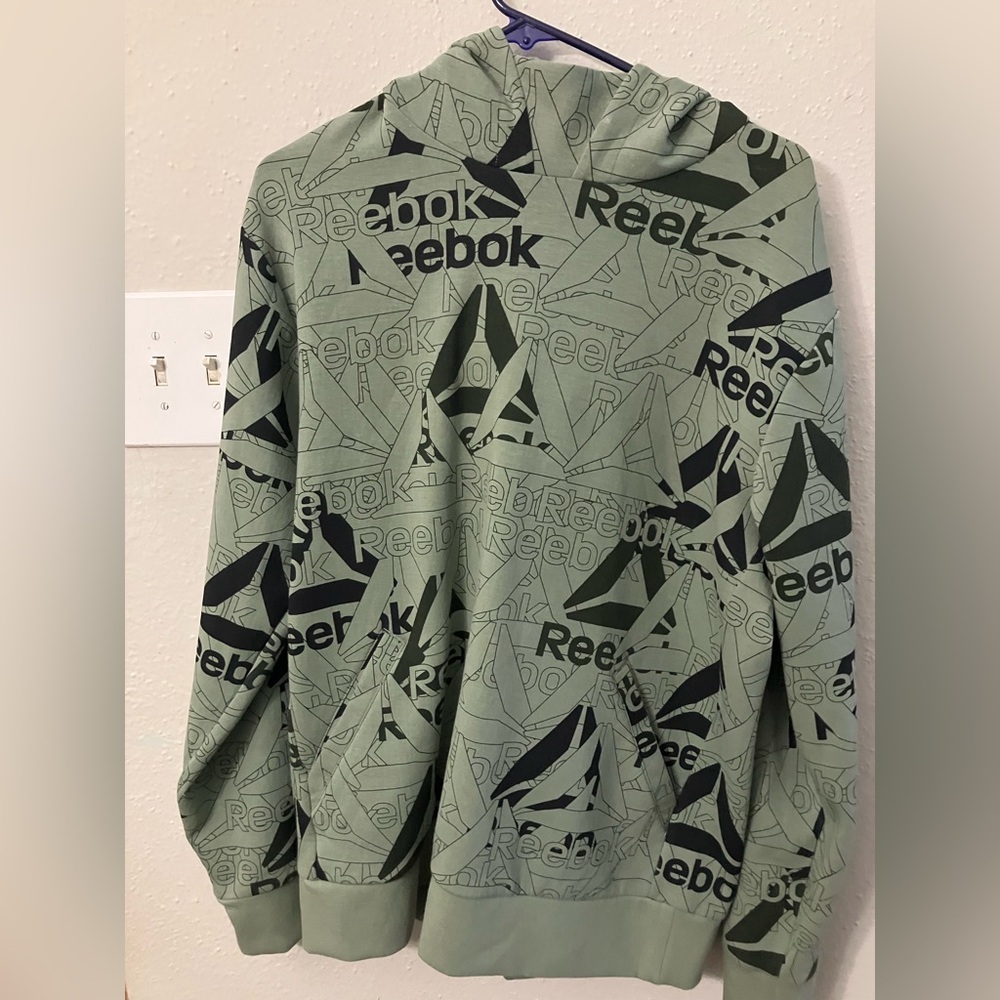 Reebok Green and Black Men's Sweater